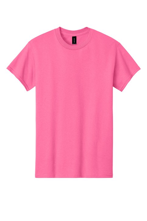 Gildan 5000 Safety Pink Front